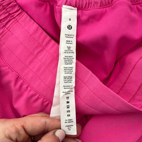Lululemon Hotty Hot High-Rise Skirt in Sonic Pink Size 2 Athleisure Tennis Skort - Picture 9 of 10